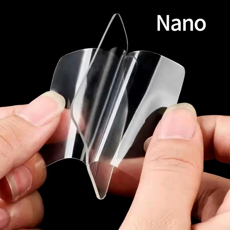 Eco-friendly Material and High Quality 60pc/box Double Side Sticker Transparent Non-Marking Universal Adhesive Stickers