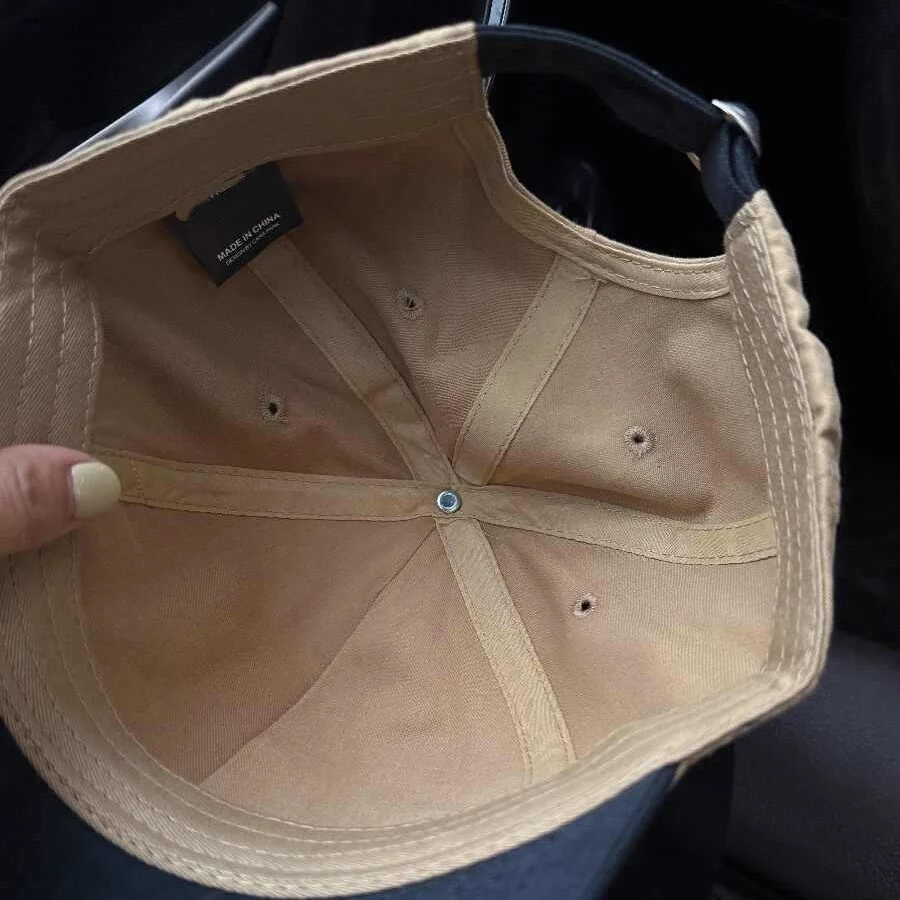 American Retro Color-Block Baseball Cap, Letter Embroidery Soft-Top Peaked Cap, Unisex, Suitable for Daily Commuting, Outdoor Sun Protection, Holiday Gift