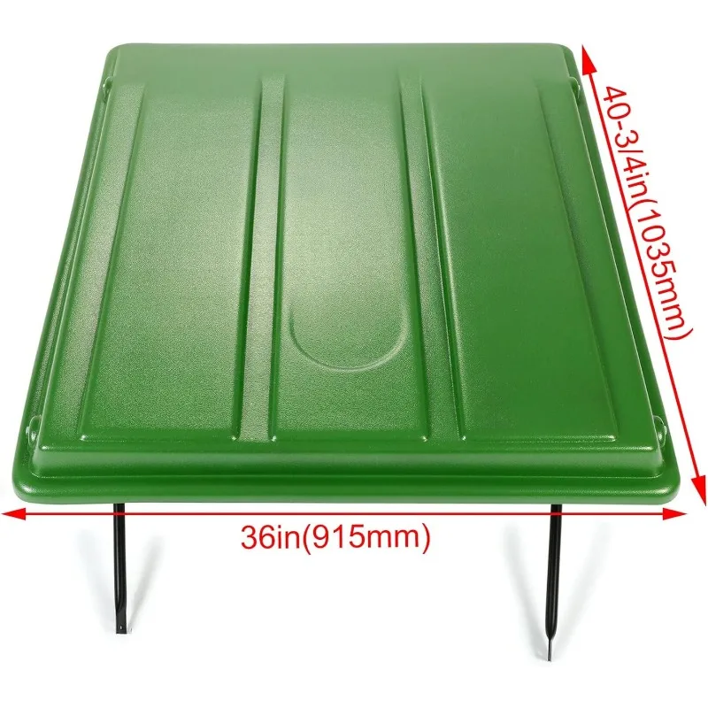 Kojem Green Tractor Canopy Compatible with John Deere Compact Utility Tractors with rops 34" Wide or Less.