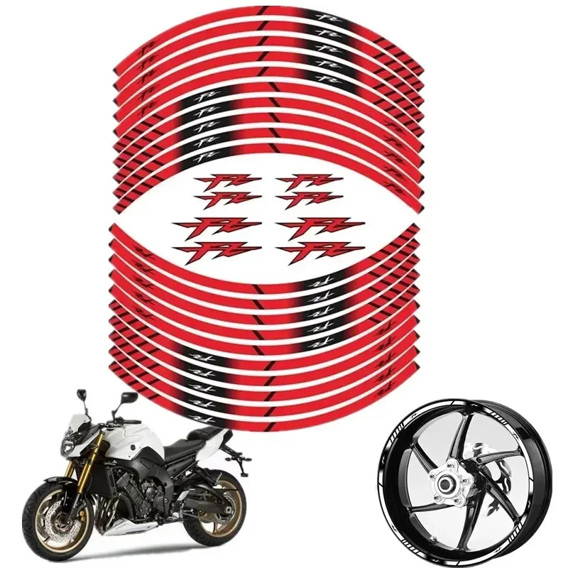 For YAMAHA FZ1 FZ6 N/S FZ8 FZ25 FZ6 FZ150 FZ350 FZ400 FZ7 FZ750 FZ8 Motorcycle Parts Contour Wheel Decoration Decal Sticker - C