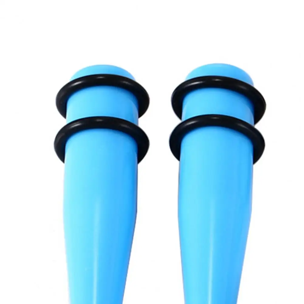 50Pcs Ear Expander Double O-Rings Flared Tunnels Three-piece Suit Body Piercing Jewelry Set Acrylic Tapers And Plugs