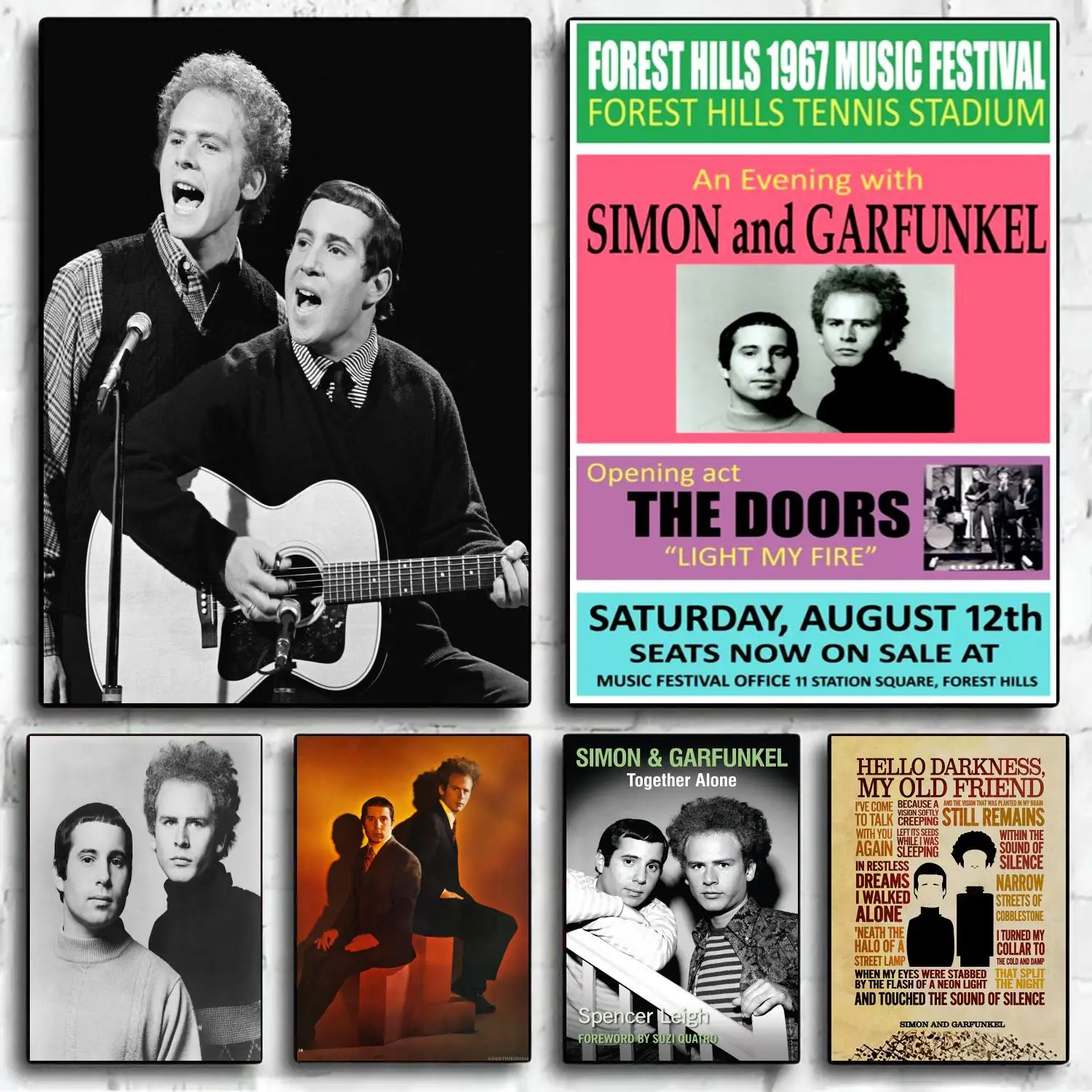 Simon and Garfunkel Band Decoration Art Poster Wall Art Personalized Gift Modern Family bedroom Decor Canvas Posters