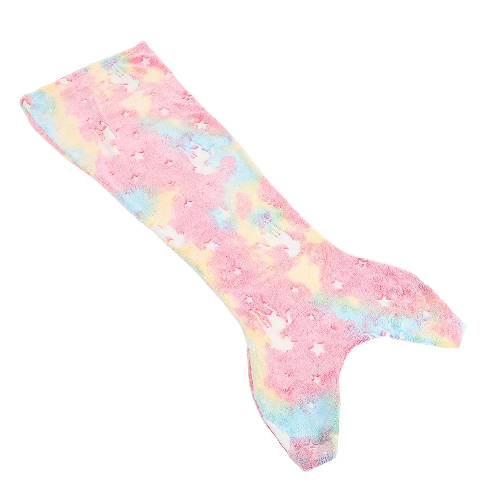 

Glow In The Dark Mermaid Blanket For Kids Girls Luminous Wearable Sleeping Bag For Bedtime Camping Fleece Throw Blanket