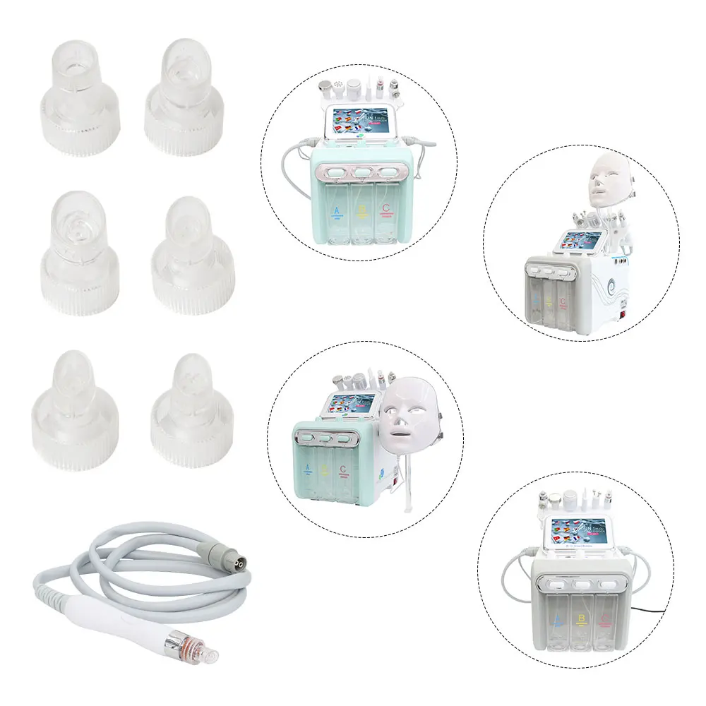 Replacement Hydro Dermabrasion Tips For Hydrogen Oxygen Small Bubble Facial Beauty Machine Accessories Facial Cleaning