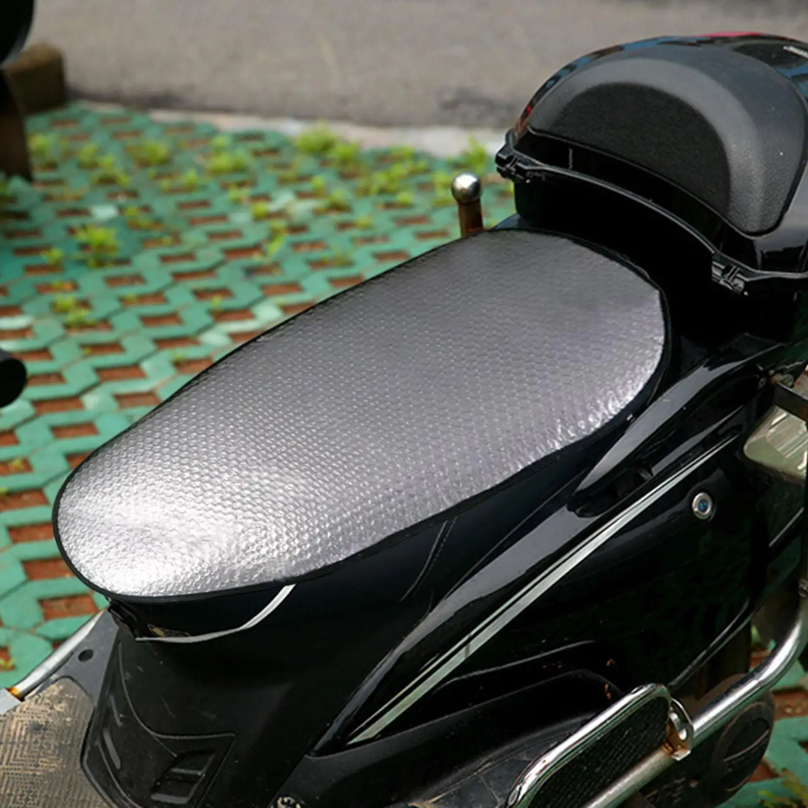 Motorcycle Seat Cover Motorbike Seat Pad Cover Seat Protector Cover Anti Slip PU Leather for Motorcycle Electric Scooter