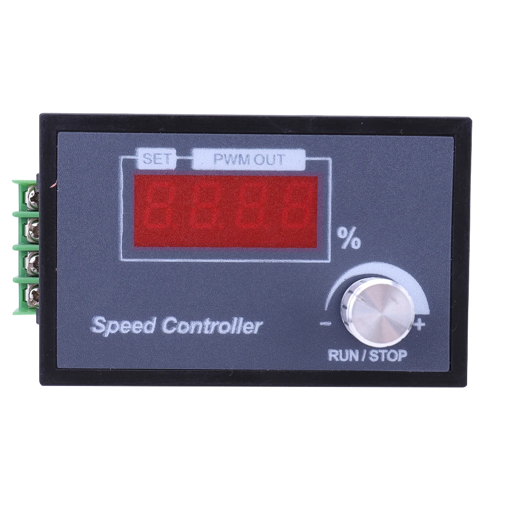 PWM DC Motor Speed Control Switch High Precision Smart with Digital Display 6-60V Adjustable Easily Carrying Lightweight Gadgets