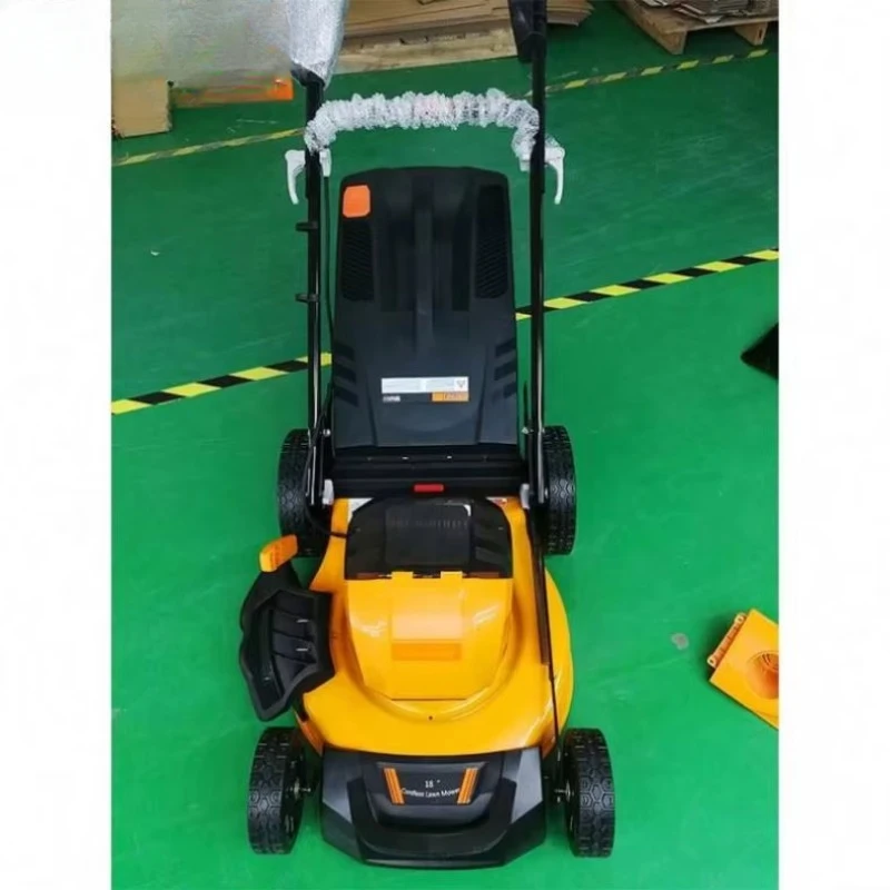 Cordless 58V Portable Electric 17 Inch Lawn Mower Brushless Motor Lithium Battery