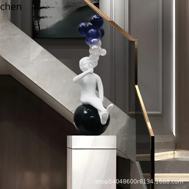 Creative Sculpture Ornament Model Room Floor-standing Sales Office Figure Installation Ornament