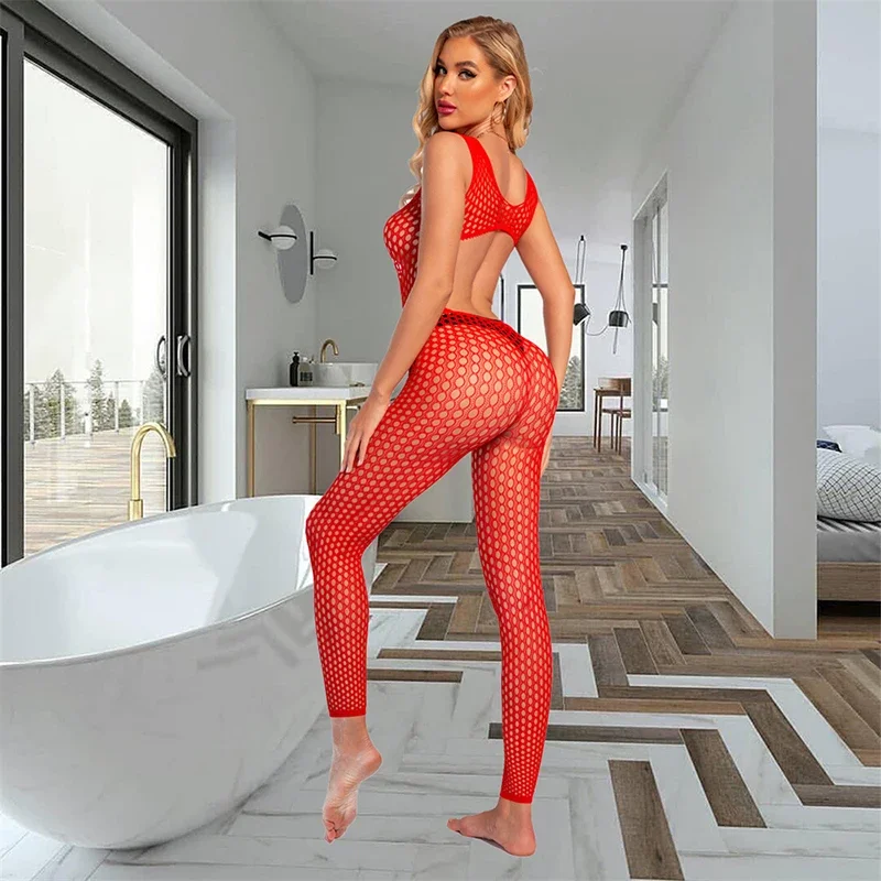 Erótico Pornô Corpo Meias Lingerie para Mulheres, Malha Teddy Bodysuit, Roupa Interior Pornô, Quente, Sexy, 18