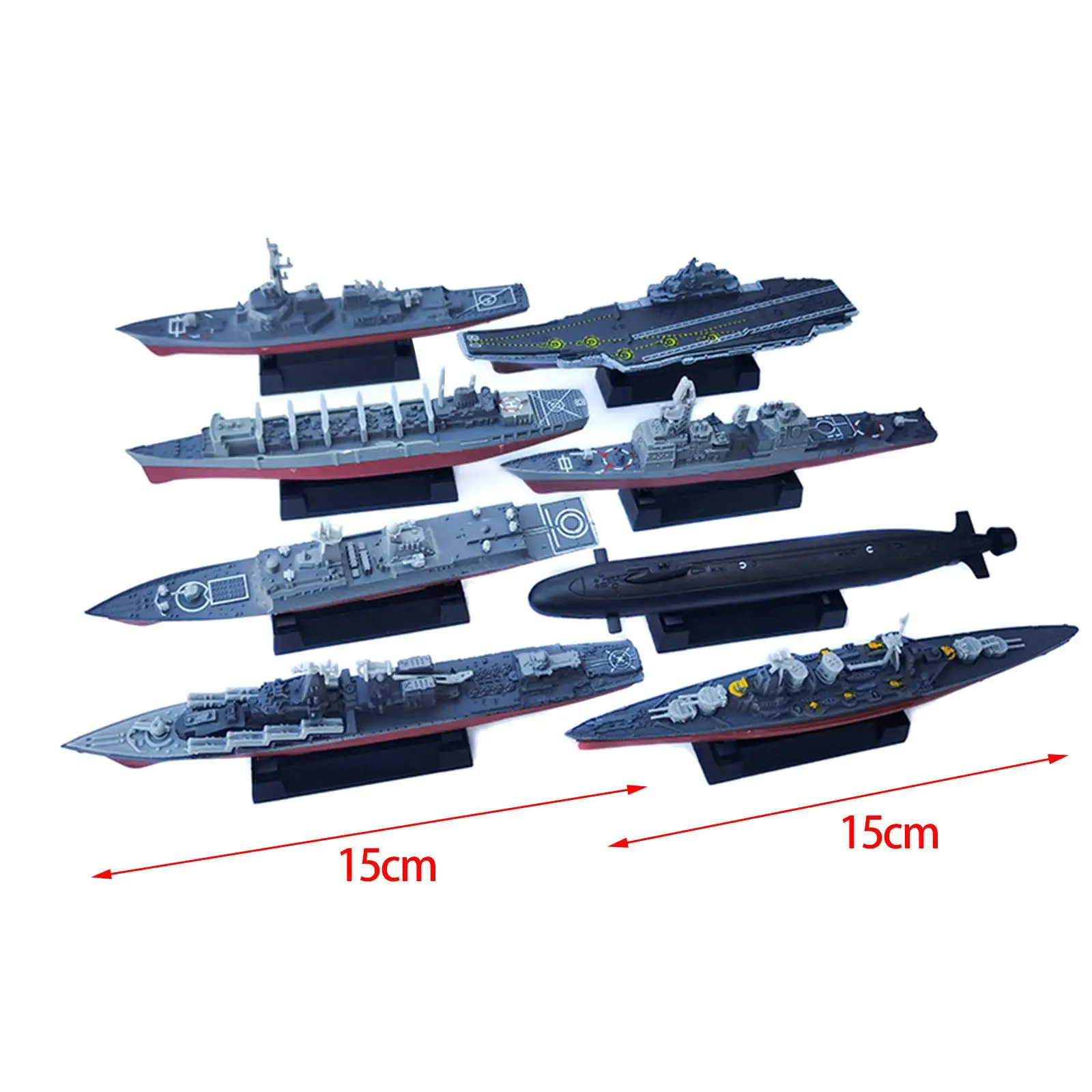 8x Aircraft Carrier Toy Model Warship Toy for Kids Girls Tabletop Decor