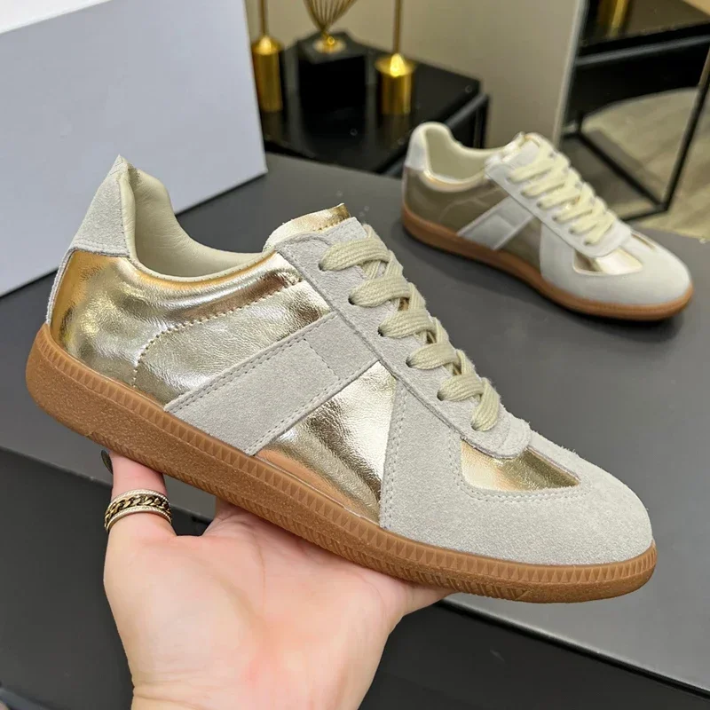 Unisex Cowhide Men Shoes Platform Sneakers Outdoor hiking Leather Tennis Shoes Running Leisure women\'s sports