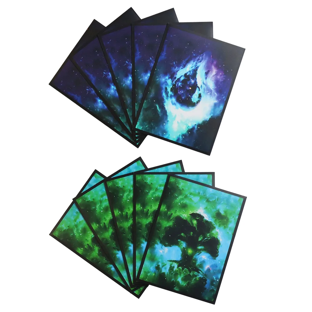 60 PCS 66x91mm Board Game Matte Art Card Sleeves TCG Card Cover Print Trading Card Sleeves for PKM Card Games