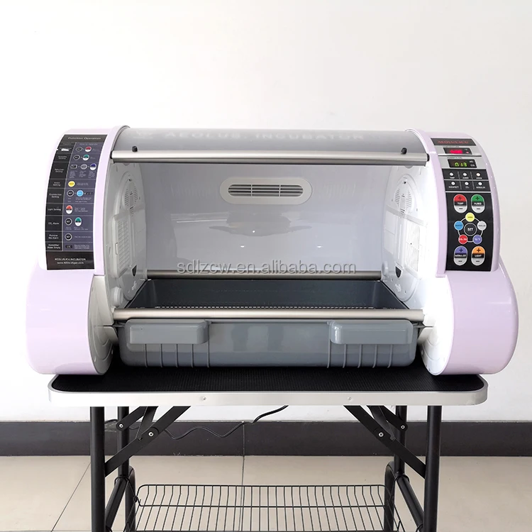 AIROW PET Factory Direct Superior Quality Aluminum Alloy Purple Eco-Friendly China Veterinary Equipment Pet Incubator Pet