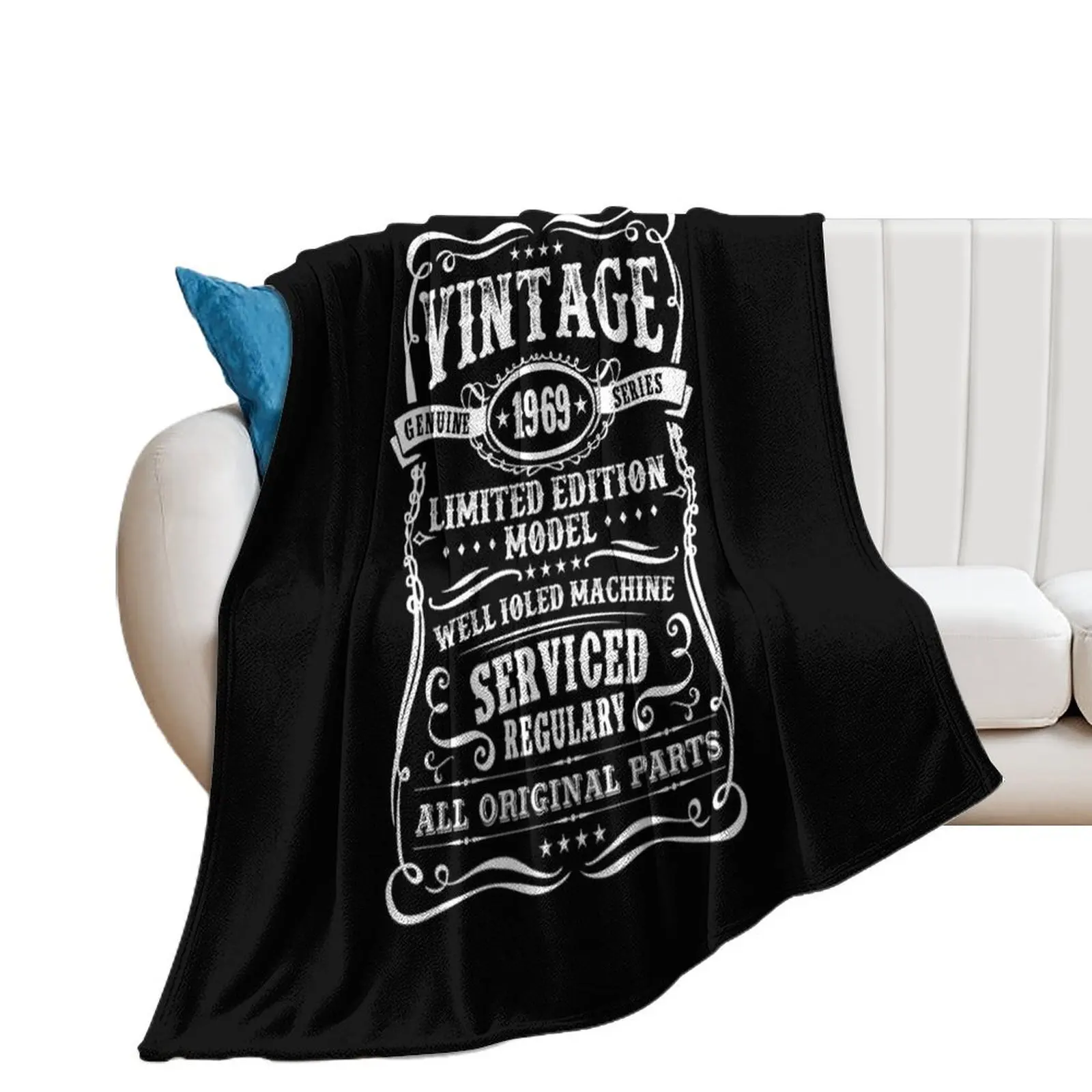 

Vintage 1969 Limited Edition Model Throw Blanket Multi-Purpose warm winter Hairys Kid'S Blankets