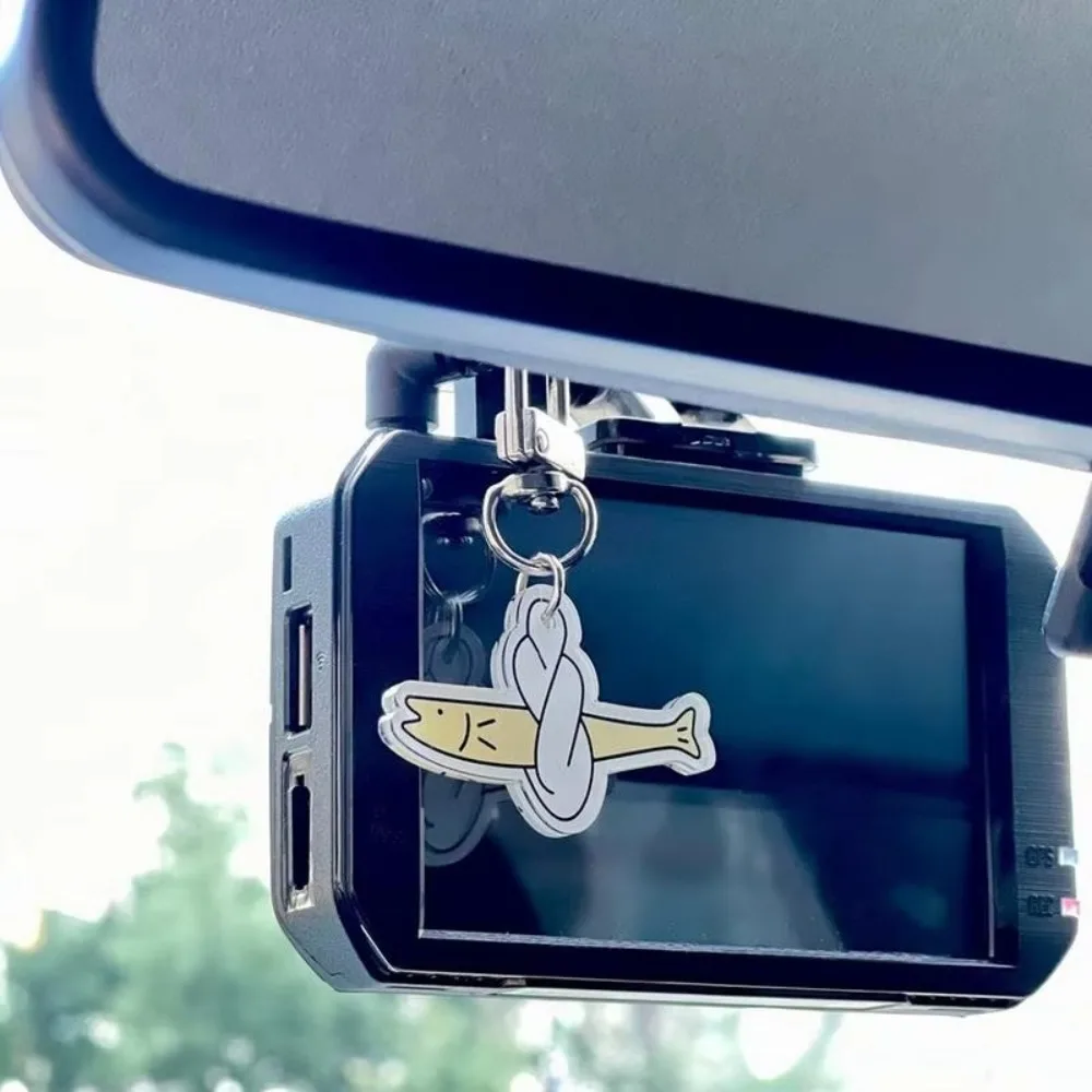 Portable Acrylic Bag Keychain Pendant Cartoon Hanging Purse Pendant Fish Key Chain Girls