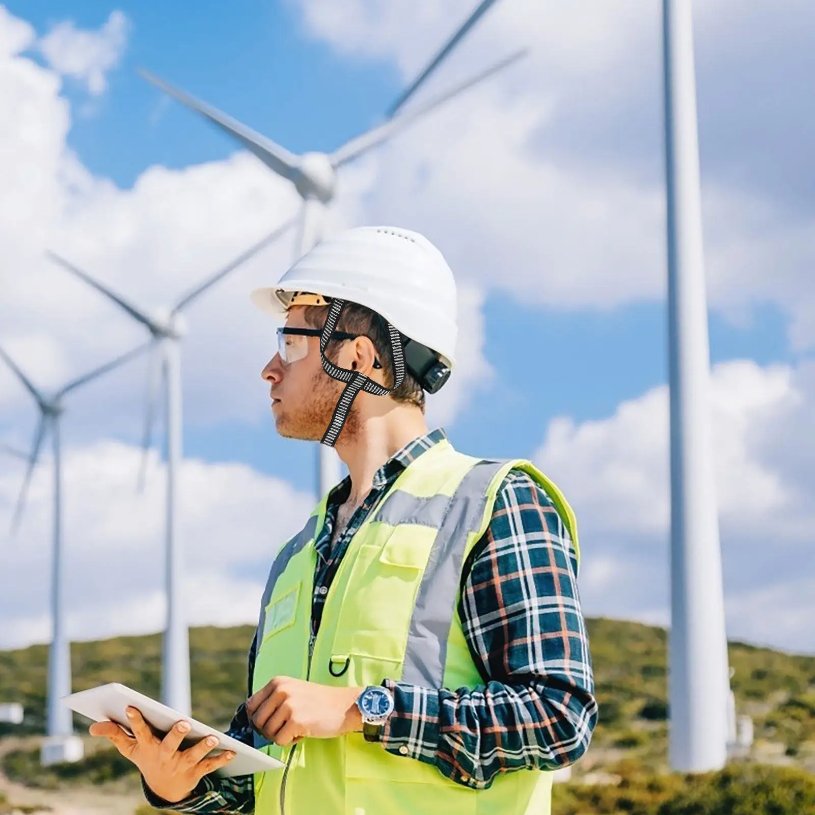 

Hard Hat Chin Strap Universal Replacement Chin Belt Wear Resistant Lightweight Comfortable Safety Protection Strap