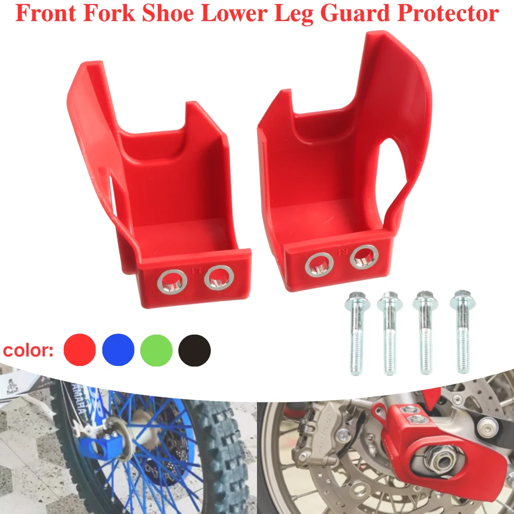 Motorcycle Front Fork Shoe Guard Protector for CRF250R CRF250RX CRF250X CRF300RX CRF450R Kawasaki KX250 KX450 KX250F KX450F