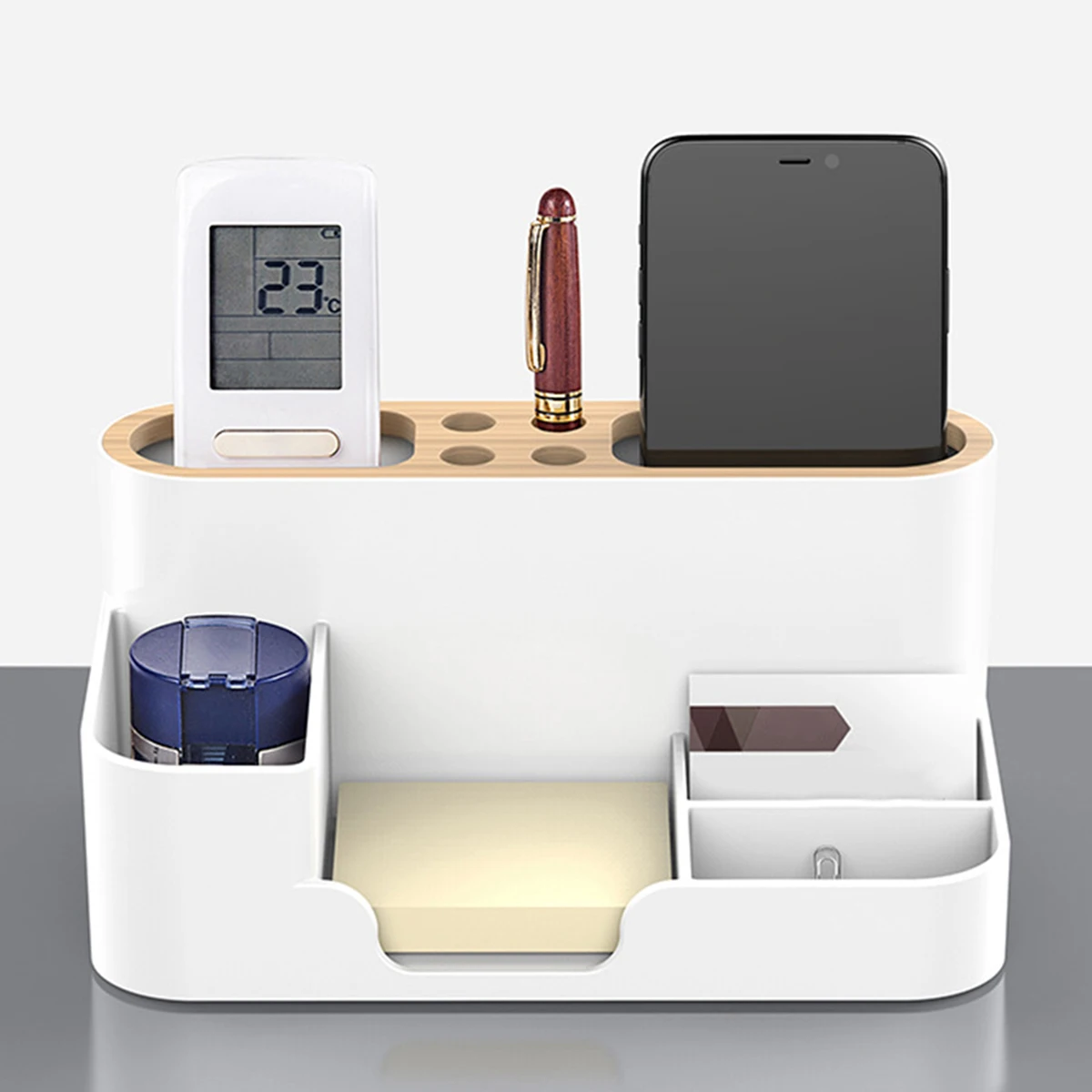 

Office Storage Dividing Pen Holder Desktop Organizer Penholder Multi-functional Compartment Organizers