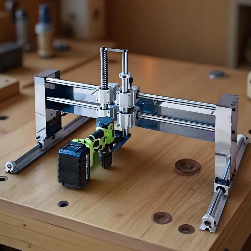 Customized Woodworking Multifunctional Gantry Guide Rail Worktable Trimmer Router Engraving Machine Stand Drill Angle Grinder
