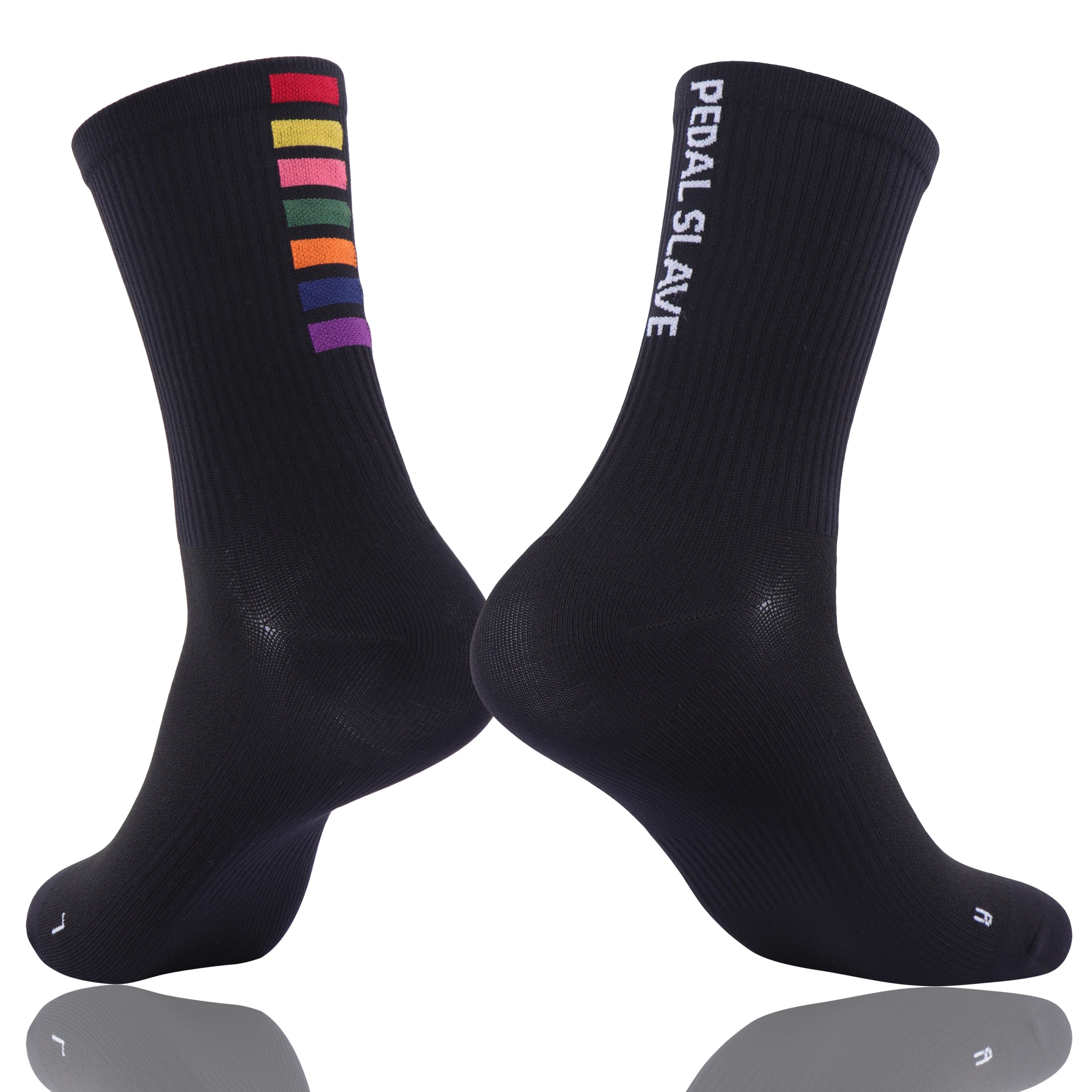 Mcycle Athletic Cycling Sock Breathable High Wicking Sports Compression Socks OEM ODM Knitting Bike Bicycle Socks Men