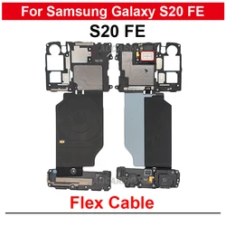 For Samsung Galaxy S20 FE s20fe Motherboard Cover With Earpiece And Wireless Charging Coil NFC Module Speaker Repair Parts