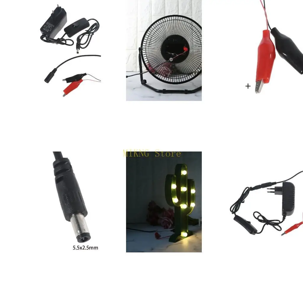 Universal 3V Adapter Power Supply with Switch for LED Light Strip Fa Best Sale