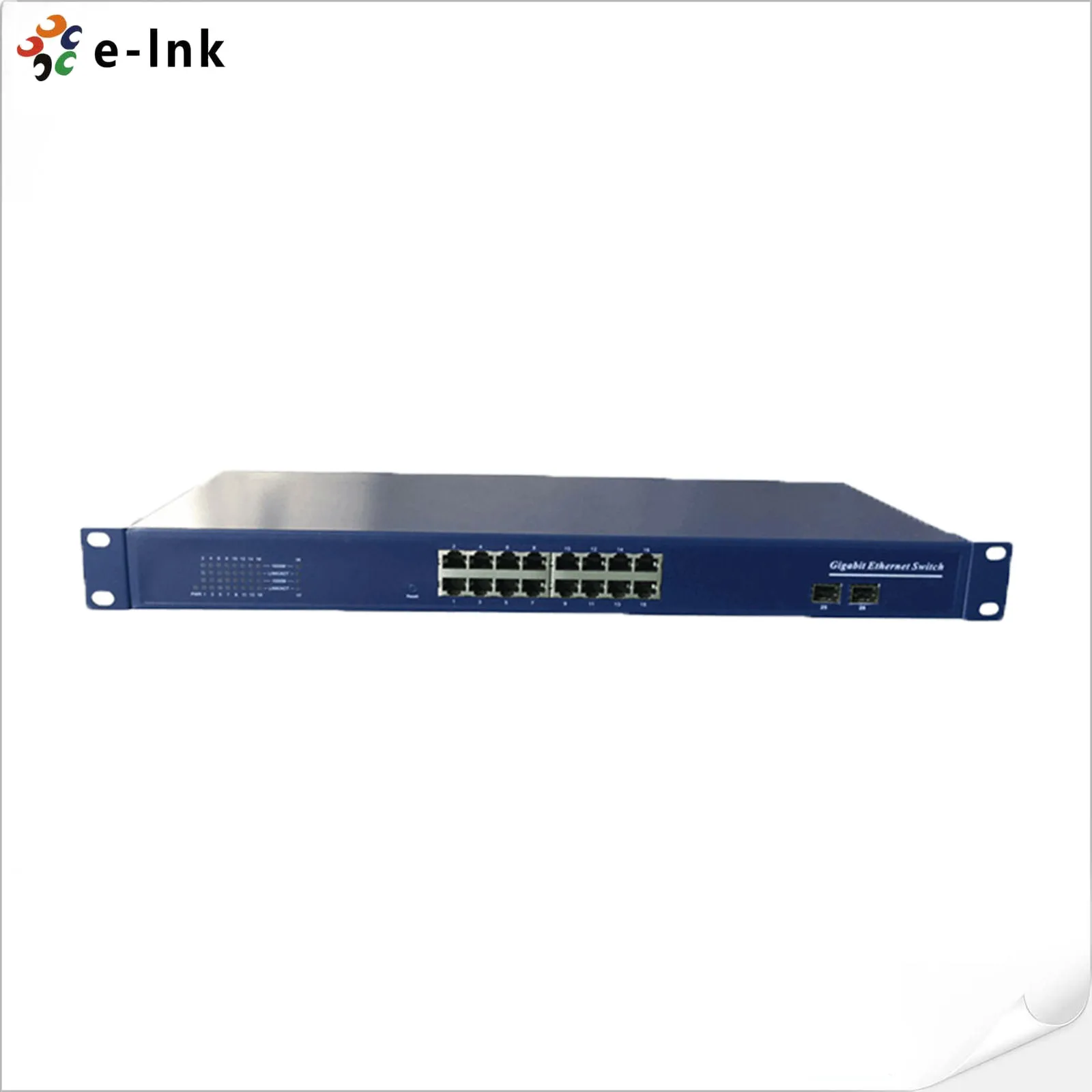 Factory Price 16-port 10/100/1000M Gigabit Switch with 2 SFP Slots