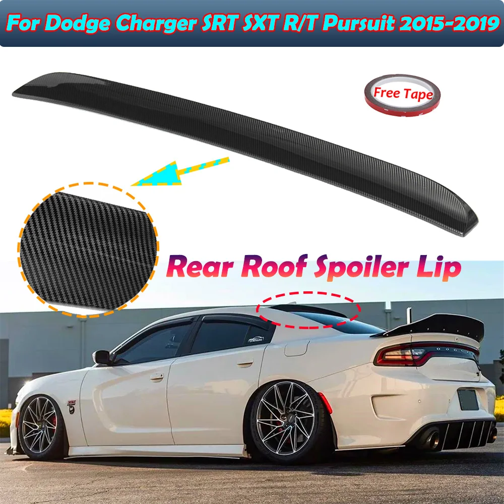 

Car Rear Roof Lip Spoiler Wing Rear Window Roof Shade Spoiler Cover For DODGE Charger SRT SXT R/T Pursuit 2015-2017 2018 2019