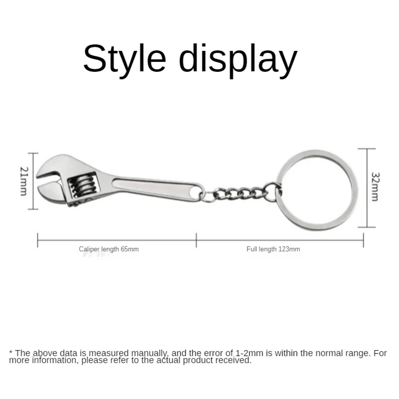 Mini เครื่องมือประแจพวงกุญแจโลหะกุญแจรถจำลองคุณภาพสูง Spanner พวงกุญแจโซ่กุญแจ Keyfob ของขวัญเครื่องประดับ