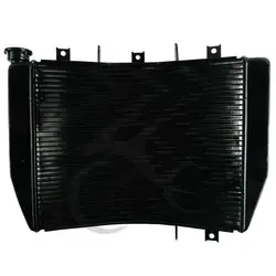 Motorcycle Aluminum Radiator Cooler For Kawasaki Ninja ZX6R ZX-6R ZX636 ZX6RR ZX600 2005-2006 black