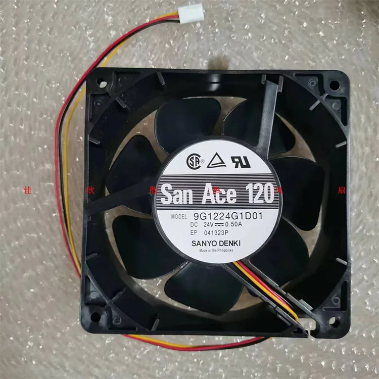 

SANYO DENKI 9G1224G1D01 DC 24 В 0,50 А 120x120x38 мм 3-проводной охлаждающий вентилятор для сервера