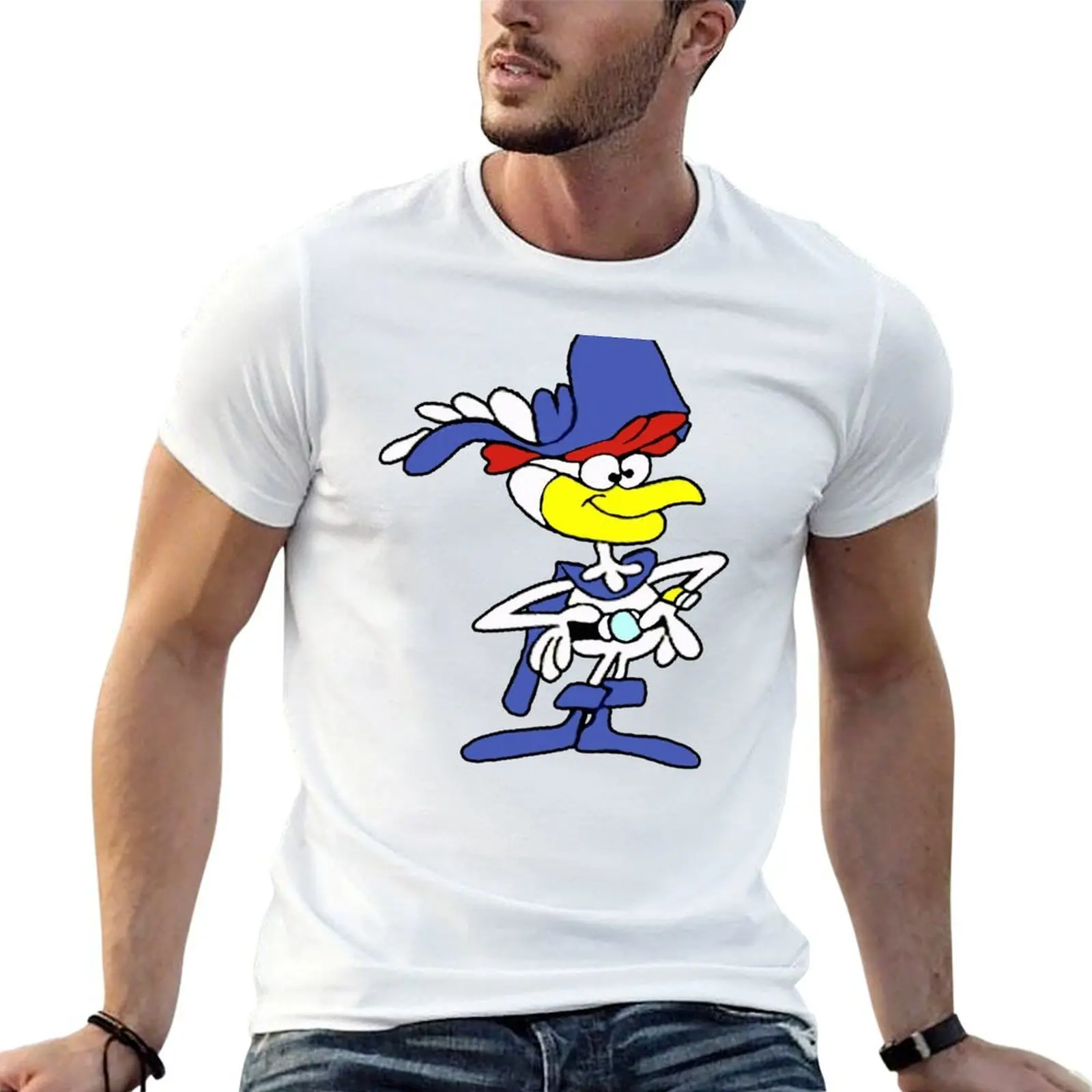 

Super Chicken T-Shirt man tshirt t shirts for man cotton soft T-Shirt