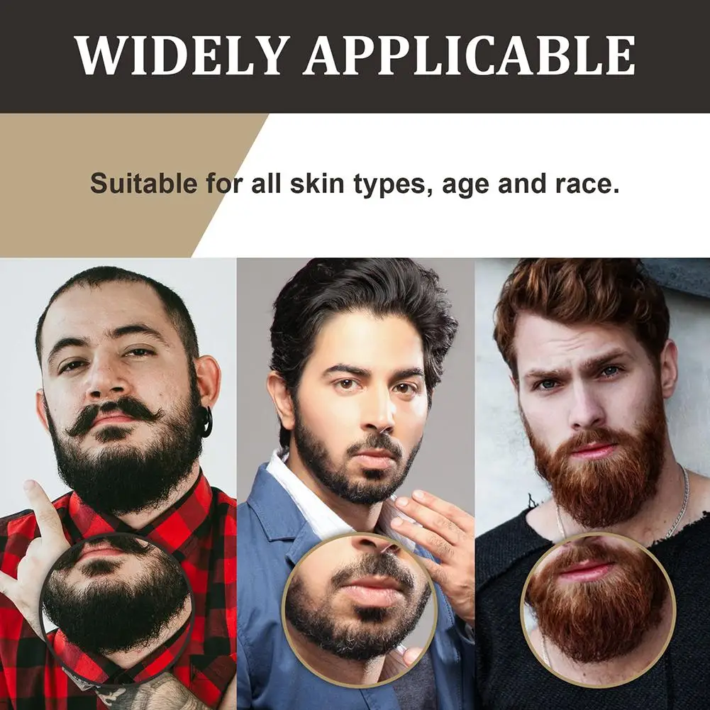 NEW 30ml Men Natural Nourishing Beard Care Oil Moisturizing Tools Hair Smoothing Strengthen Organic Soften Mustache Care Es J9F3