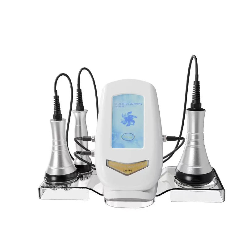 GZAI อัลตราโซนิก 40K 3IN1 Body Shaping Machine เครื่องนวดหน้า, ดูดสูญญากาศที่เพิ่มขึ้น, เครื่อง Cavitation สูญญากาศ