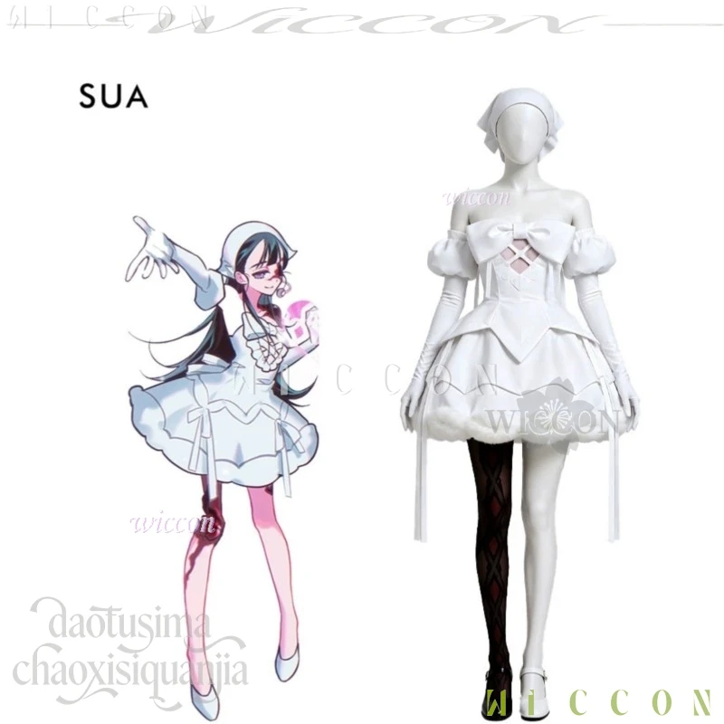 Anime Alien Stage Zombie Stage Sua Cosplay Candy Scar Idol Performance Outfit Weißes Süßes Lolita Kawaii Niedliches Kleid Hal