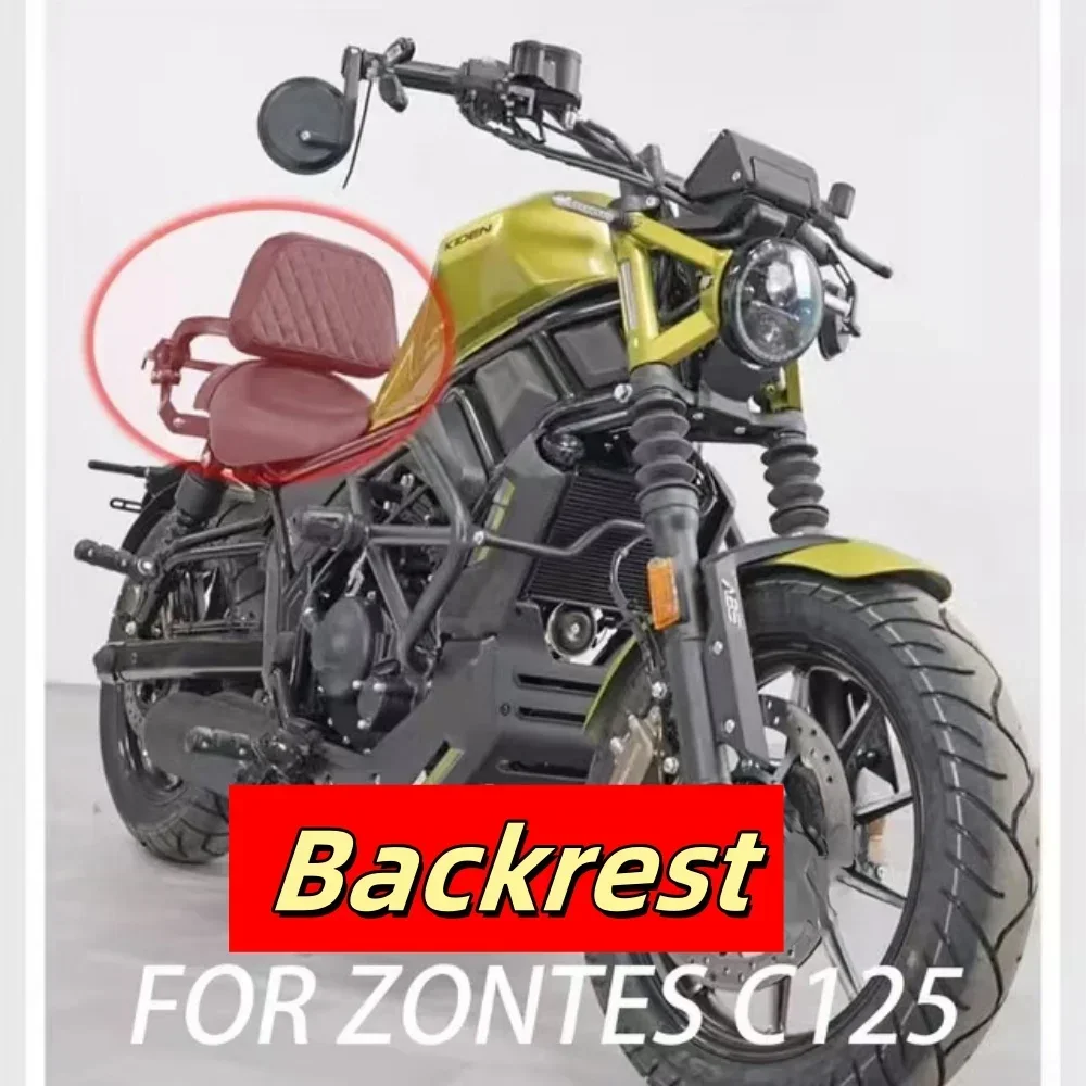 Fit Zontes C125 Motorcycle Driver Passenger Seat Backrest Cushion Multi-Purpose Folding Luggage Rack Bumper for Zt 125C C 125