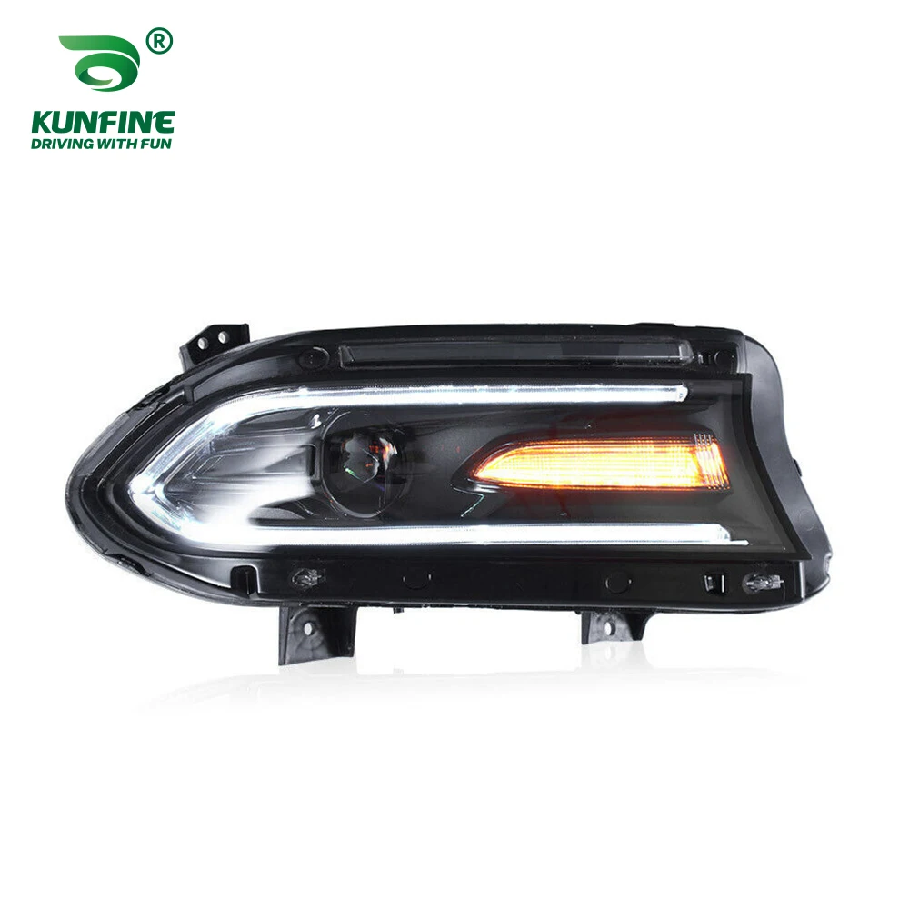 2x Car Headlight Assembly For Dodge Charger 2015 2016-Up LED Car Tuning Light Parts Car Styling Head Lamp Plug And Play A Pair