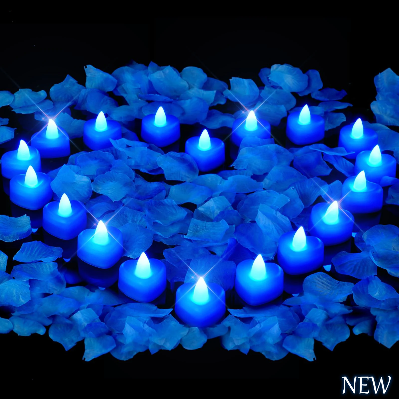 24pcs Heart Shape LED Flameless Tealight Candles Decorations For Romantic Night Valentine's Day Wedding Anniversary Or Table D