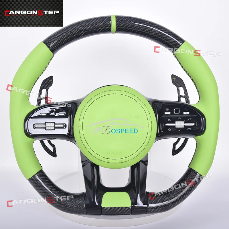 

Custom For Mercedes Benz W205 W213 GLE GLS W219 W204 W222 Carbon Fiber Steering Wheel Modify