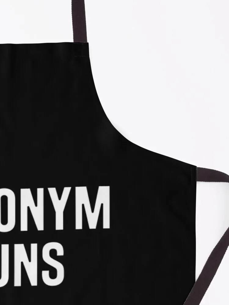 Synonym Buns, Yummy, Delicious, Savory - Cinnamon Bun Joke Apron aesthetic apron woman aprons kitchen