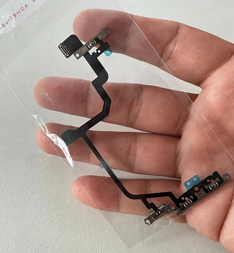 Power Volume Cable Replacement for iPhone XR like 11,12,13,14,15,16 & to 13Pro,14Pro,15Pro,16Pro Led Flash Flex Cable With Mic view 6