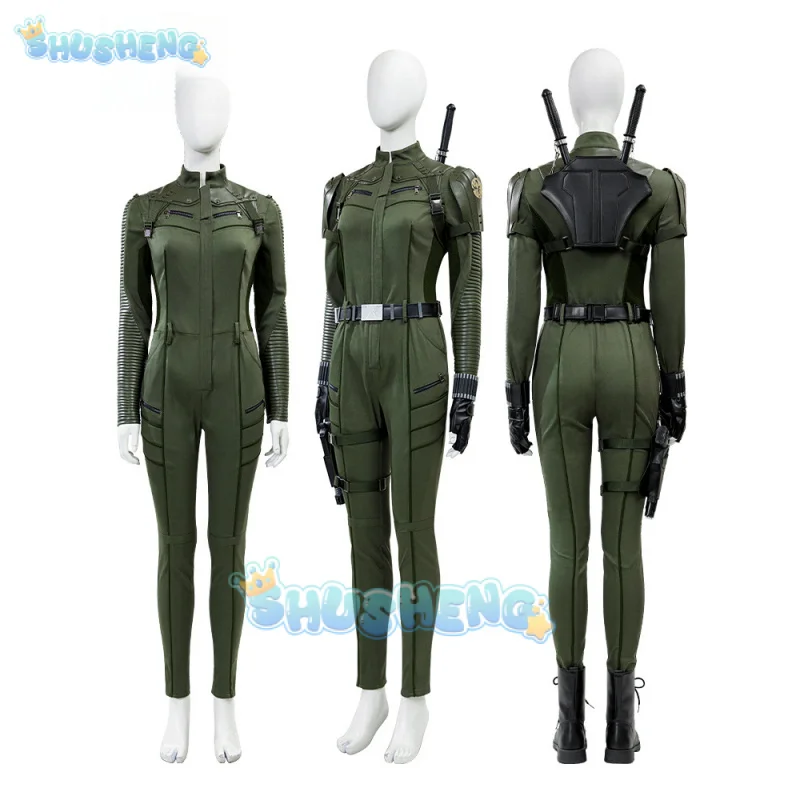 أزياء Thunderbolts Black Widow Yelena التأثيرية أزياء الهالوين كرنفال حفلة عيد الميلاد لعب الأدوار ملابس للنساء