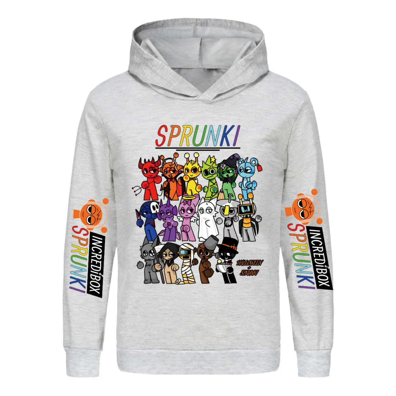 Hot Cartoon Sprunki Clothes Kids Game Incredibox Sweatshirts Baby Girls Outerwear Boys Pullover Coats Children\'s Top Clothing