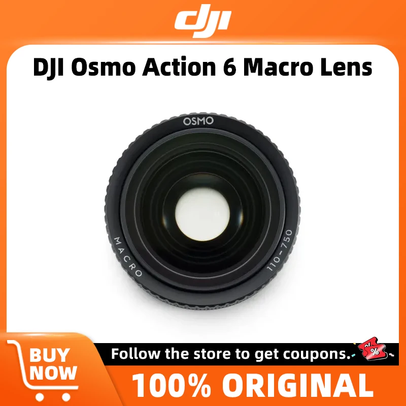 DJI Osmo Action 6 Makroobjektiv, einstellbare Brennweite: 11 cm bis 75 cm, Originalzubehör auf Lager