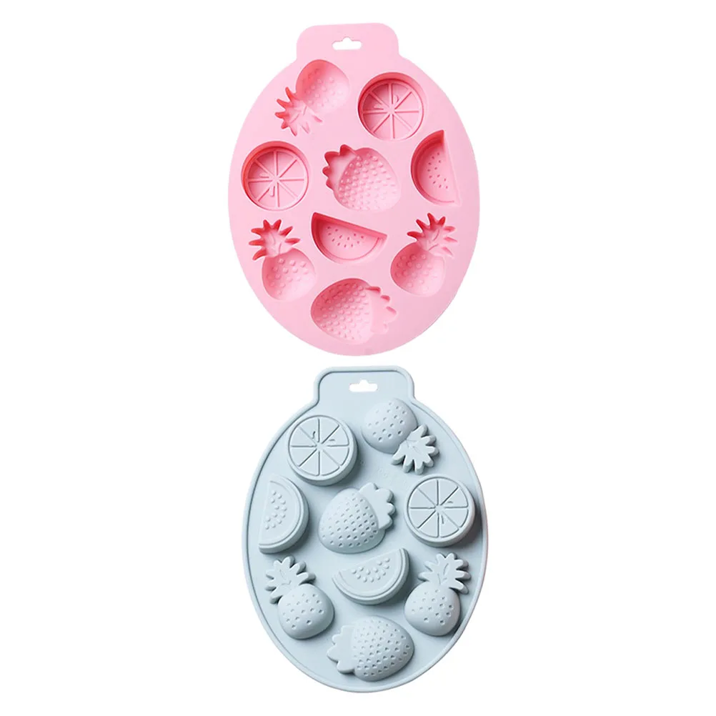 

2Pcs Fruit Shape Silicone Molds Premium Quality Non Stick Cake Chocolate Dessert Baking Molds Bright Color Smooth