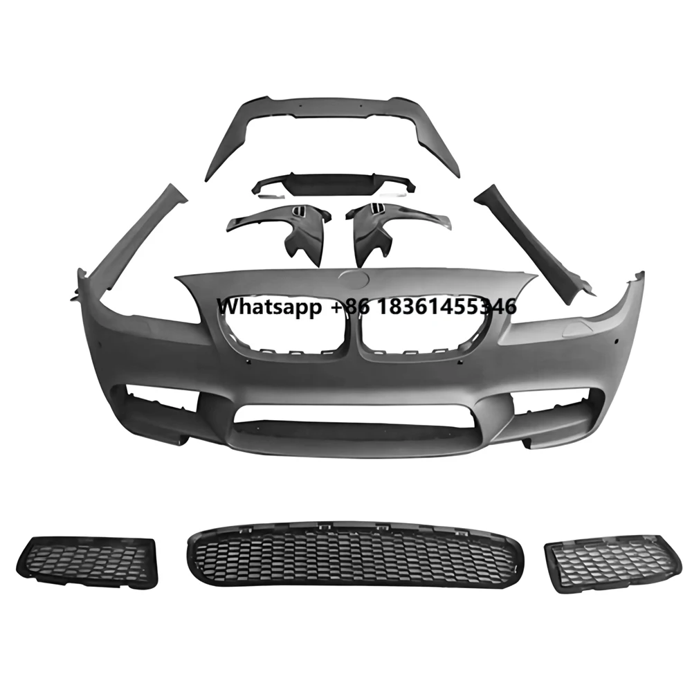 

For F10 5 Series 10-17 520i 525i 530i 535i 540i Change to M5 Style Front Rear Bumper Side Skirt Fender Full Body Kit
