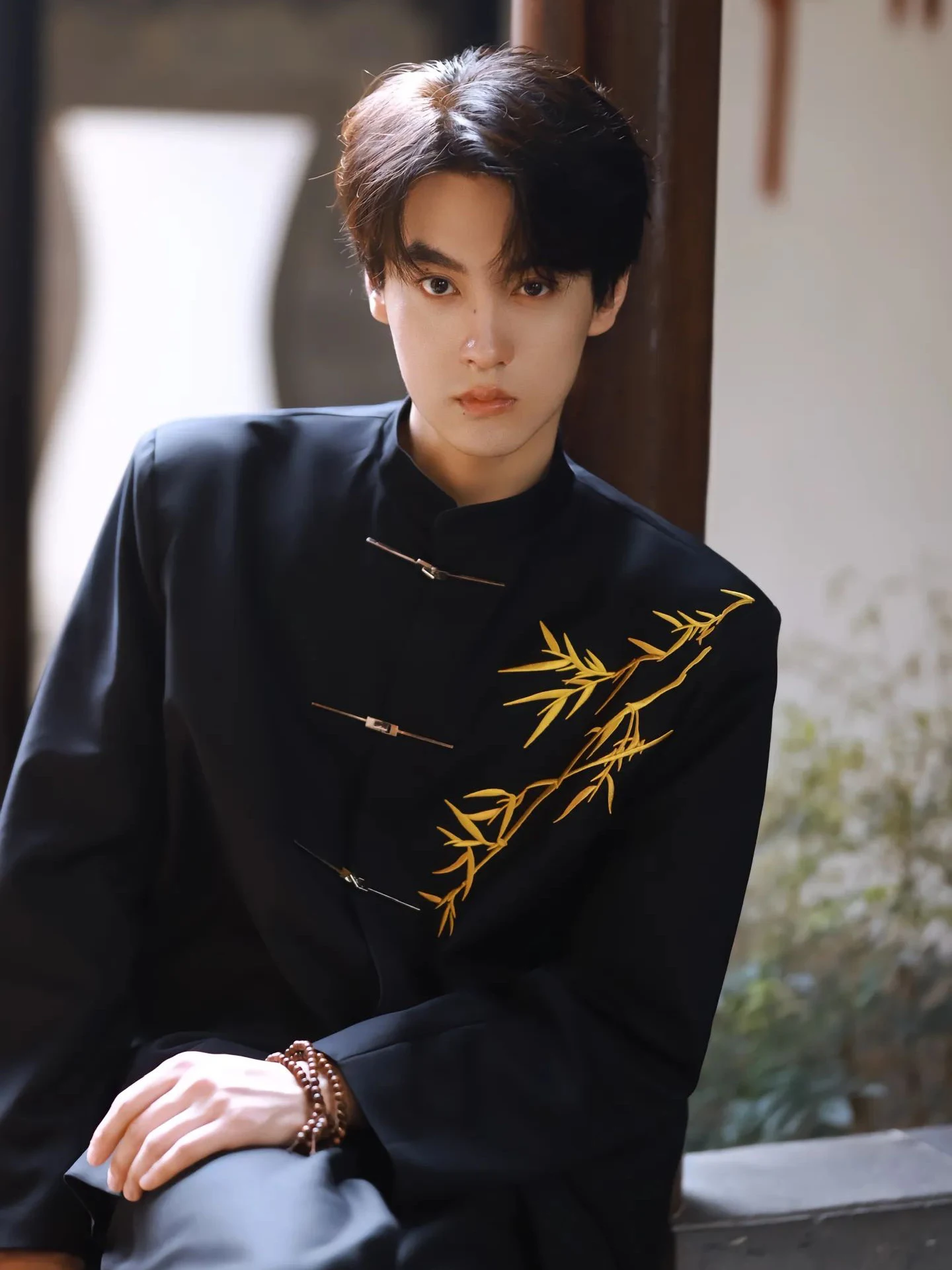 

Новый китайский мужской костюм в национальном стиле: элитный комплект с воротником-стойкой, утепленной курткой и вышивкой из бамбукового шелка.