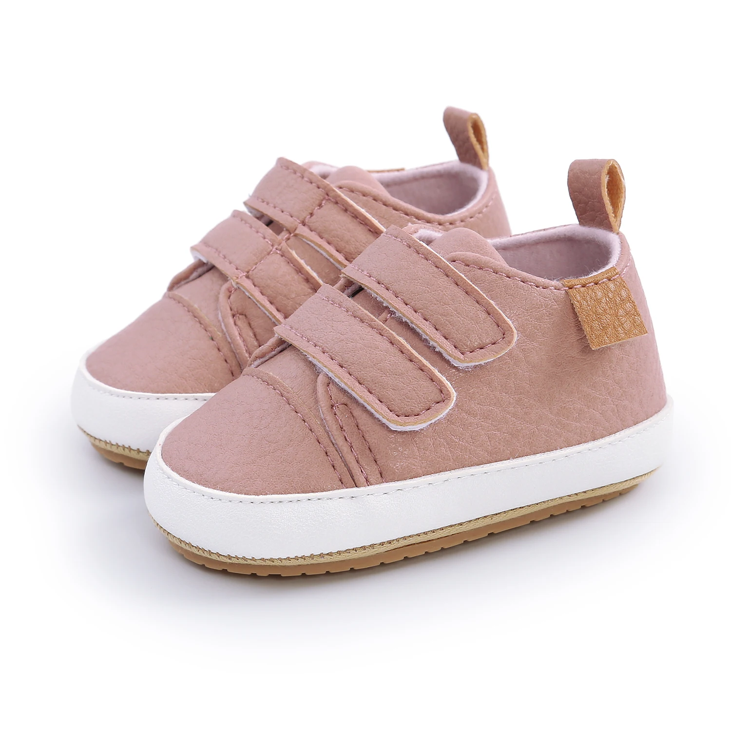 Spring Newborn Baby Boys Shoes Girls Pre-Walker Soft Sole Pram Shoes Classic Sneakers Trainers Casual PU Leather Shoes