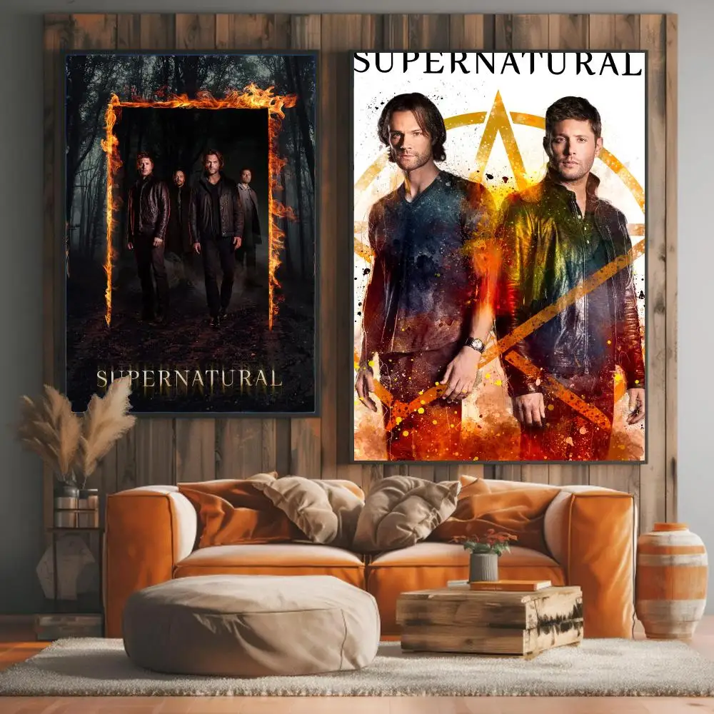 tv series S-Supernatural-L Painting Calligraphy Elegant Botanical Decor for Living Room Modern Interior Design