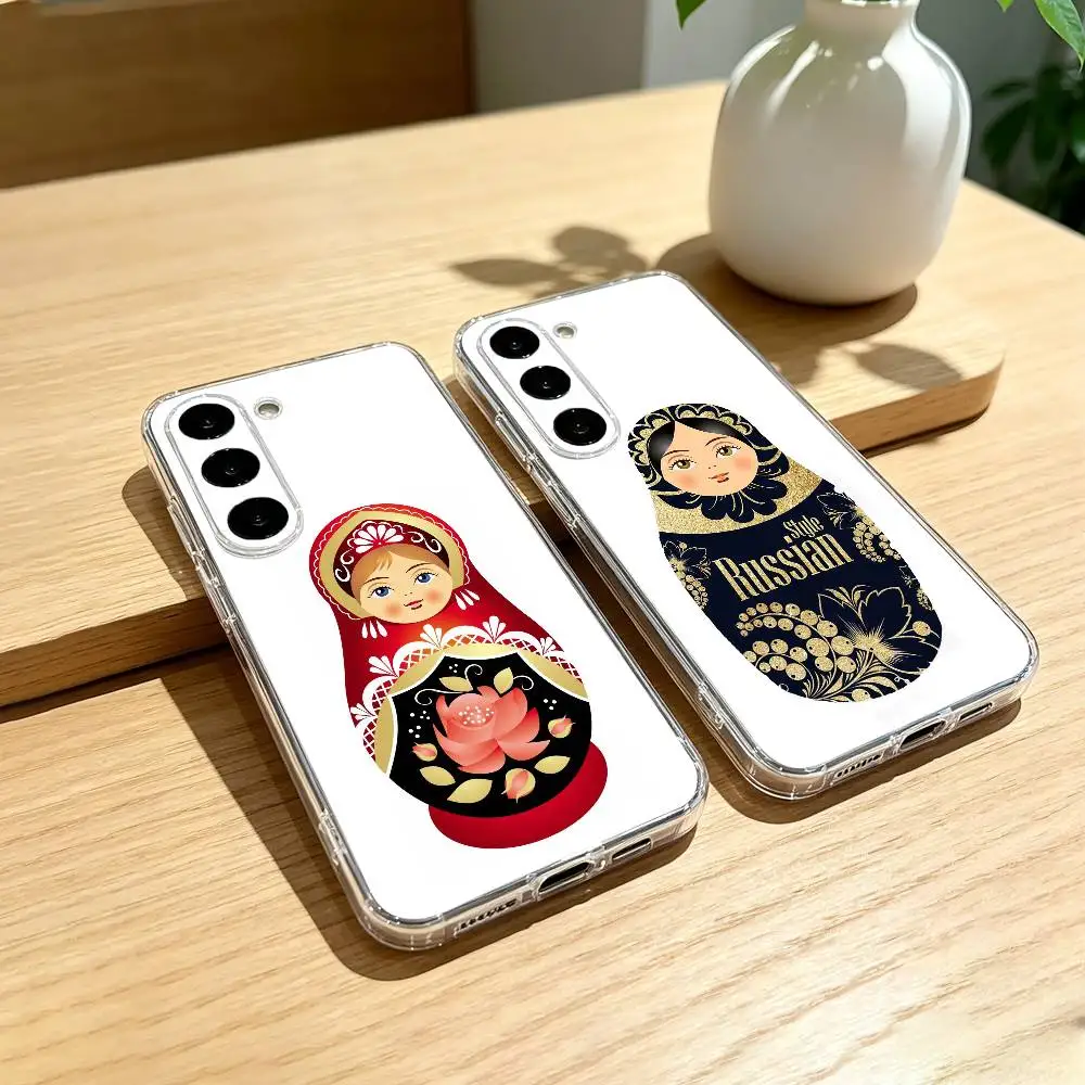 

Russian Dolls Matryoshka Phone Case For Samsung Galaxy A91,80,73,72 ,71,53,52,32 ,31,22,21s,20,Transparent Case